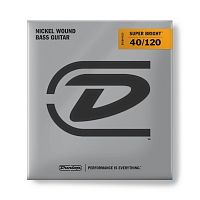 Dunlop Super Bright Nickel DBSBN40120 струны для 5 стр. бас-гитары, 40-120