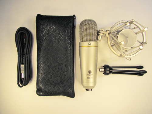 Recording Tools MCU-01 (никель) + стойка и амортизатор USB микрофон фото 2