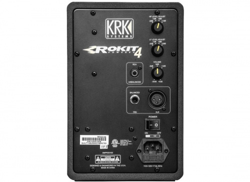 KRK RP4G3 Активный 2-х полосный (Bi-Amp) 4-ти дюймовый студийный звуковой монитор, черный фото 2