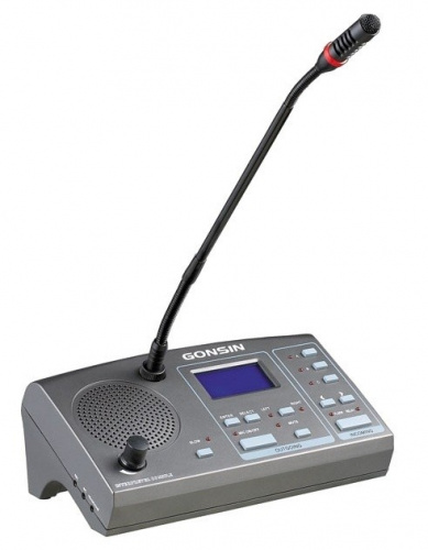 GONSIN TC-F06 Микрофонная консоль переводчика.6 каналов, ЖК дисплей, встроенный динамик, выход для наушников