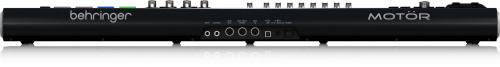 Behringer MOTOR-61 MIDI-клавиатура, USB-контроллер, 61 клав, 9 мотор.фейдеров,8 контролл, 8 пэдов, LCD, MIDI I/O/T, входы пед.SUSTEIN и EXPRESSION фото 4