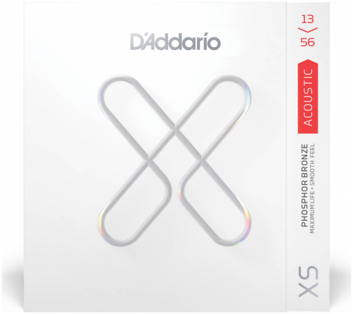 D'ADDARIO XSAPB1356 Set Acoustic Guitar XS Phosphor Bronze, 13-56, Medium струны для акустической гитары фосфорная бронза, калиб фото 4