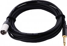 Cordial CCM 5 MP микрофонный кабель XLR M/моно джек 6,3 мм, 5,0 м, черный
