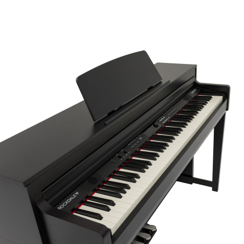 ROCKDALE Overture Rosewood цифровое пианино с фортепианными аккомпанементами, 88 клавиш, цвет палисандр фото 5