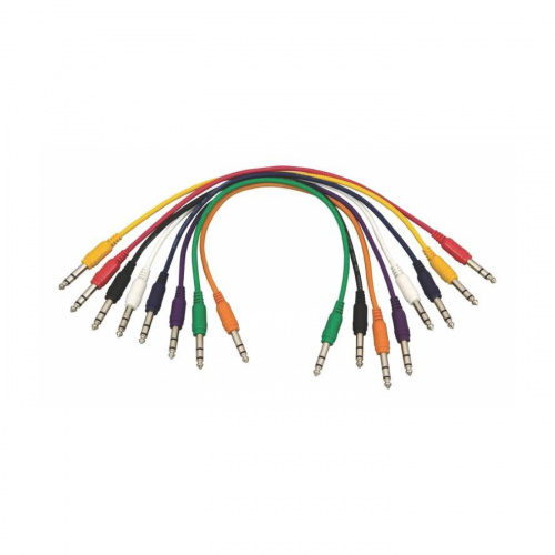 OnStage PC18-17TRS-S комплект кабелей джек стерео — джек стерео 43,18см ,(8 цветов)
