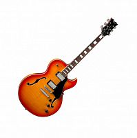 Dean Colt FM полуакуст. гитара с пьезозвукосн., 22 л, 25 1/2 ,T,цвет:оранжевый полупрозрачный