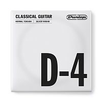 Dunlop Nylon Silver Wound D-4 DCV04DNS струна D, 4я струна для клас гитары, нейлон, посер. медь