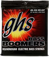 GHS ML3045 Струны для бас гитары; никелированная сталь; круглая обмотка; (45-65-85-100); Boomers