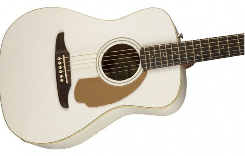 Fender Malibu Player ARG Электроакустическая гитара, цвет бело-золотистый фото 3