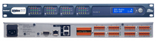 BSS BLU-160 аудио-матрица с процессором, шасси. BLU-link (без CobraNet). Установка опциональных карт - до 16 аналоговых или цифровых вх. или вых., до 