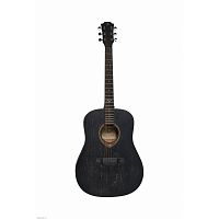 FLIGHT D-145 BK акустическая гитара, цвет черный