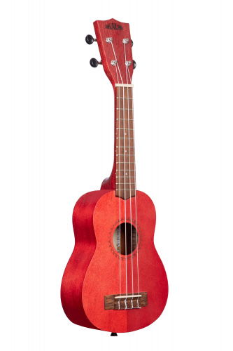KALA KA-MRT-RED-S укулеле сопрано, корпус - меранти, цвет - красный фото 4