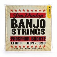 DUNLOP DJP Banjo Phosphor Bronze Light Phosphor Bronze 9-20 струны для банджо, фосфорная бронза