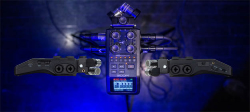 Zoom H6 BLACK ручной рекордер-портастудия. Каналы 4/Сменные микрофоны/Цветной дисплей/черный цвет фото 16