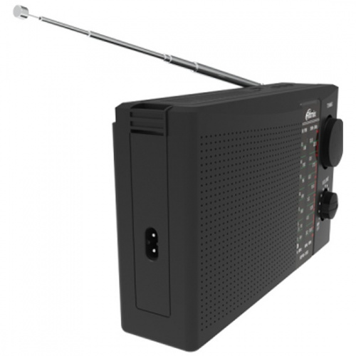 RITMIX RPR-195 ФМ радио 4х диапазонное радио (ФМ: 64-108 МГц, СВ, КВ1, КВ2), MP3 плеер c микро SD карт памяти или USB флэш памяти, встроенный аккумуля фото 3