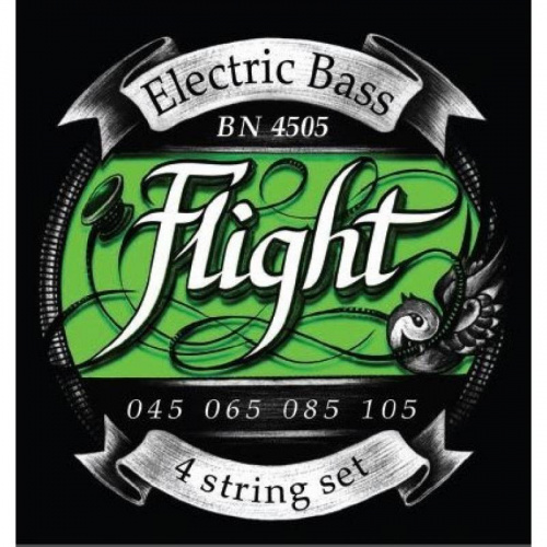 FLIGHT BN4505 струны для 4х струны для бас гитары -гитары, 45-105, натяжение Medium, обмотка никель