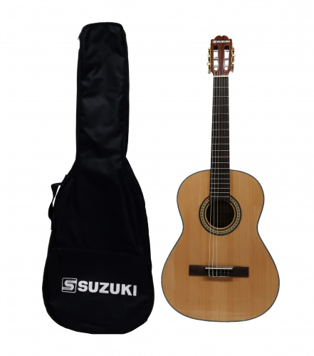 Suzuki SCG-11 3/4NL кл.гитара размер 3/4, нейлоновые струны, чехол в комплекте/анкер/натурал