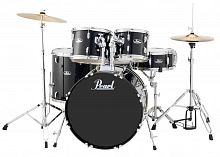 Pearl RS525SC/C31 ударная установка из 5-ти барабанов, цвет Jet Black, стойки и тарелки в комп