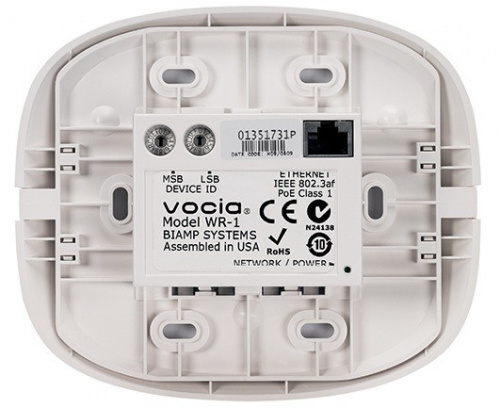 BIAMP Vocia WR-1 Удаленная панель c LCD дисплеем. Регулировка громкости и выбор каналов по Ethernet. фото 2