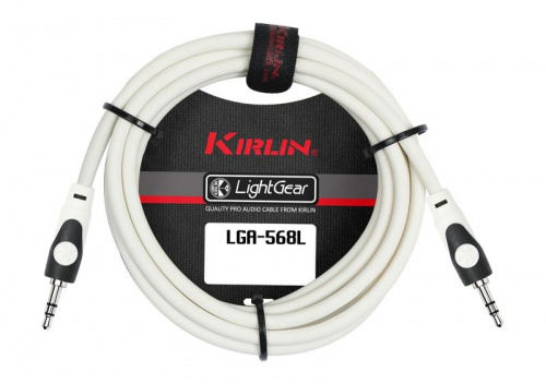 Kirlin LGA-568L 2M WH кабель соединительный 2 м Разъемы: 3.5 мм стерео миниджек 3.5 мм стерео м