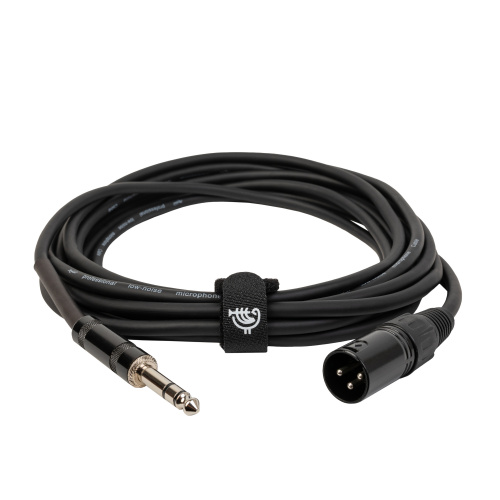 ROCKDALE XJ001-5M готовый микрофонный кабель, разъемы XLR male X stereo jack male, длина 5 м, черный фото 4