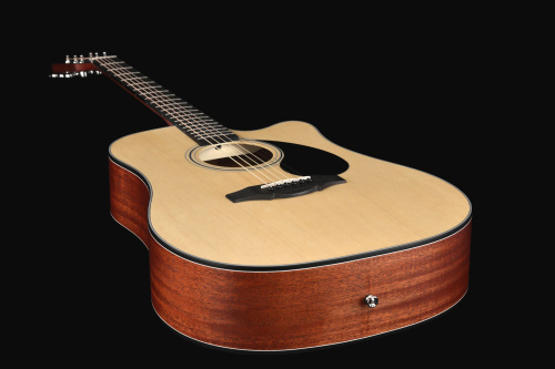 KEPMA EDCE K10 Natural Matt трансакустическая гитара, цвет натуральный, в комплекте 3м кабель фото 5