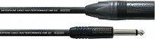 Cordial CPM 2,5 MP микрофонный кабель XLR male/моно джек 6,3 мм, разъемы Neutrik, 2,5 м, черный