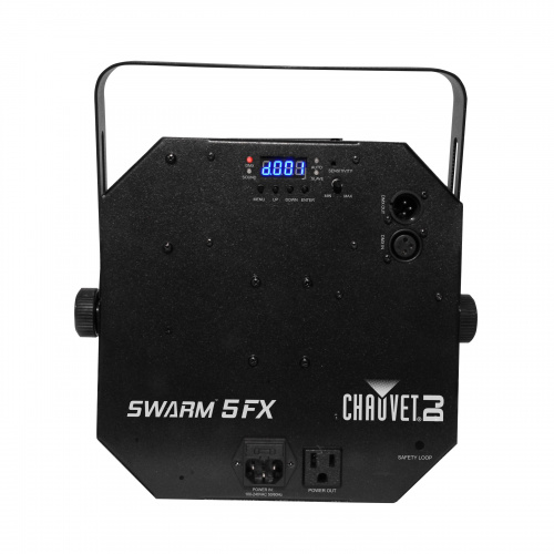CHAUVET-DJ Swarm 5 FX светодиодный многолучевой эффект с встроенным лазером. 5х3Вт светодиода (R+G+B+A+W), встроенный лазер Green50mW+Red100mW, управл фото 2