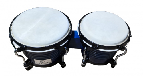 AP Percussion CX-D122B-BJ Бонго 6,5"*7,5", корпус махагон, мембрана кожа, обод 3мм, лаги 7 мм, фурни фото 2