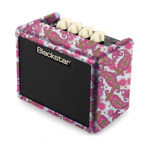 Blackstar FLY3 Pink Paisley Мини комбо для электрогитары. 3W. 2 канала. Вcтроенный Delay