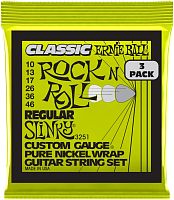 ERNIE BALL 3251 набор из 3х комплектов для эл. гитары Regular Slinky Classic RnR Pure (10-46)