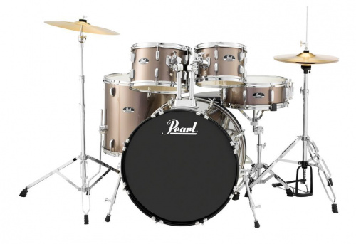 Pearl RS525SC/C707 ударная установка из 5-ти барабанов, цвет Bronze Metallic, + стойки и тарелки