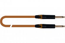 QUIK LOK VITAMINA-C4,5 инструментальный кабель, 4,5м., цвет оранж, разъемы mono jack (1/4" MALE 1/