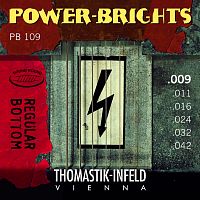 THOMASTIK PB109 струны серии Power-Brights для электрогитары, 9-42