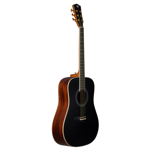 ROCKDALE Aurora D7 BK Satin Акустическая гитара Форма корпуса Dreadnought. Цвет черный. Сатиновое покрытие. Верхняя дека из ели. Нижняя дека и обечайк фото 2