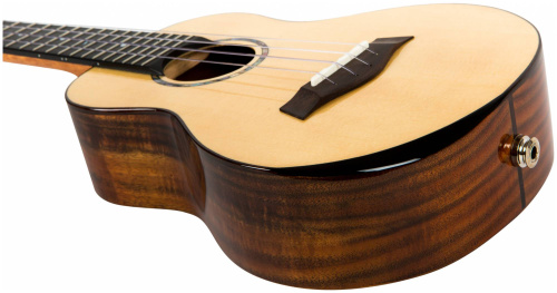 FLIGHT VOYAGER CONCERT EQ-A укулеле концерт с активным звукоснимателем,ALL SOLID ель/акация, чехол фото 3