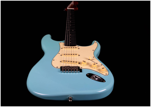 JET JS-300 BL R электрогитара, Stratocaster, корпус липа, 22 лада,SSS, tremolo, цвет Sonic blue фото 10