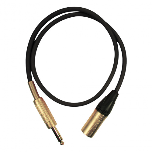 GS-PRO JackStereo-XLR3M (black) 0,2 метра кабель (черный)
