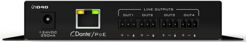 ATTERO TECH unD4O 4-канальный интерфейс выходов линейного уровня, Dante AES67, PoE фото 2