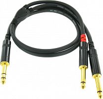 Cordial CFY 0,9 VPP кабель Y-адаптер джек стерео 6,3 мм/2xмоно-джек 6,3 мм M, 0,9 м, черный