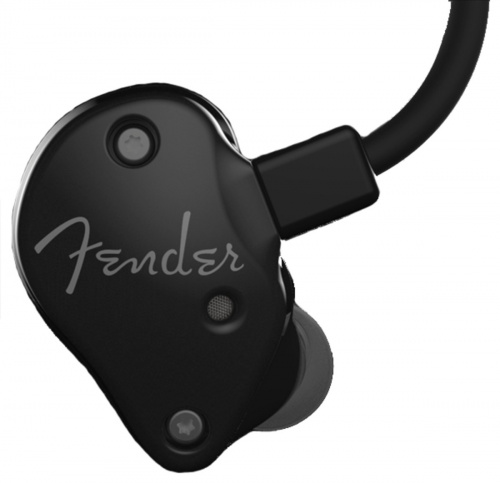 FENDER FXA7 Pro In-Ear Monitors, Metallic Black Внутриканальные наушники с 9,25мм драйвером, двумя HDBA твиттерами и бас портом
