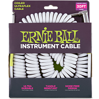 Ernie Ball 6045 кабель инструментальный 9 метров белый