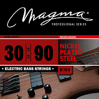 Magma Strings BE110N Струны для бас-гитары 30-90, Серия: Nickel Plated Steel, Калибр: 30-50-70-90, Обмотка: круглая, никелированая сталь, Натяжение: U