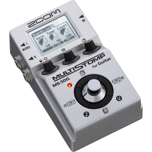 Zoom MS-50G компактная мульти педаль эффектов для электрогитары/Без БП