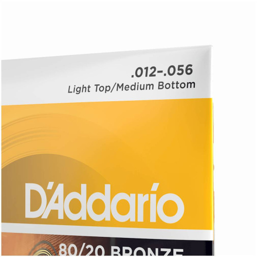 D'Addario EJ14 струны для акустической гитары, бронза 80/20, Bluegrass 12-56 фото 3