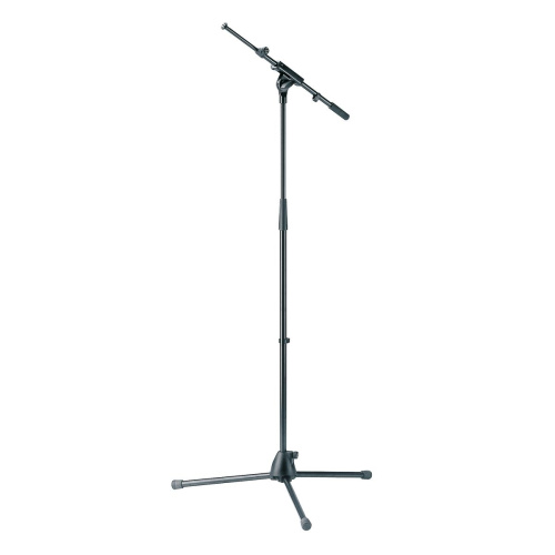 K&M 27195-300-55 микрофонная стойка журавль, высота 900-1600 мм, длина журавля 425-725 мм, цвет черный
