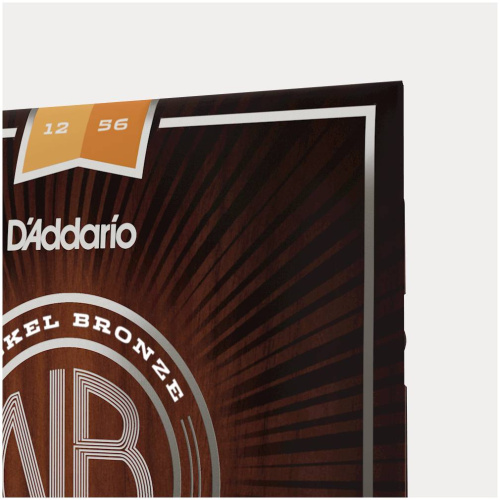 D'Addario NB1256 струны для акустической гитары,Light Top/Med Bottom, 12-56 фото 2