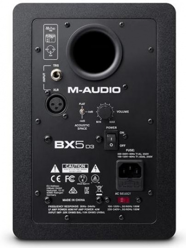 M-Audio BX5 D3 (шт) Активный 2-х полосный аудио монитор ближнего поля, 1" шелковый ВЧ излучатель, 5" фото 2