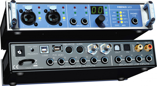 RME Fireface UCX - 36 канальный, 192 kHz USB & FireWire аудио интерфейс, 9 1/2", 1U