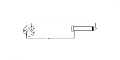 Cordial CPI 1 FP-RT 4 инструментальный кабель XLR female 4-контактный/моно-джек 6,3 мм, 1,0 м, черный фото 3
